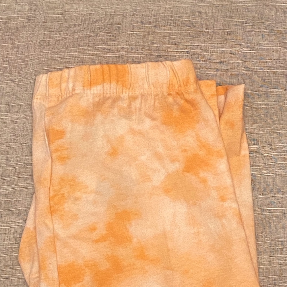Orange and white shorts